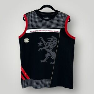 Bucheli T Shirt Mens L Black Slim Fit Moda Italia Urban Streetwear Graphic Tee